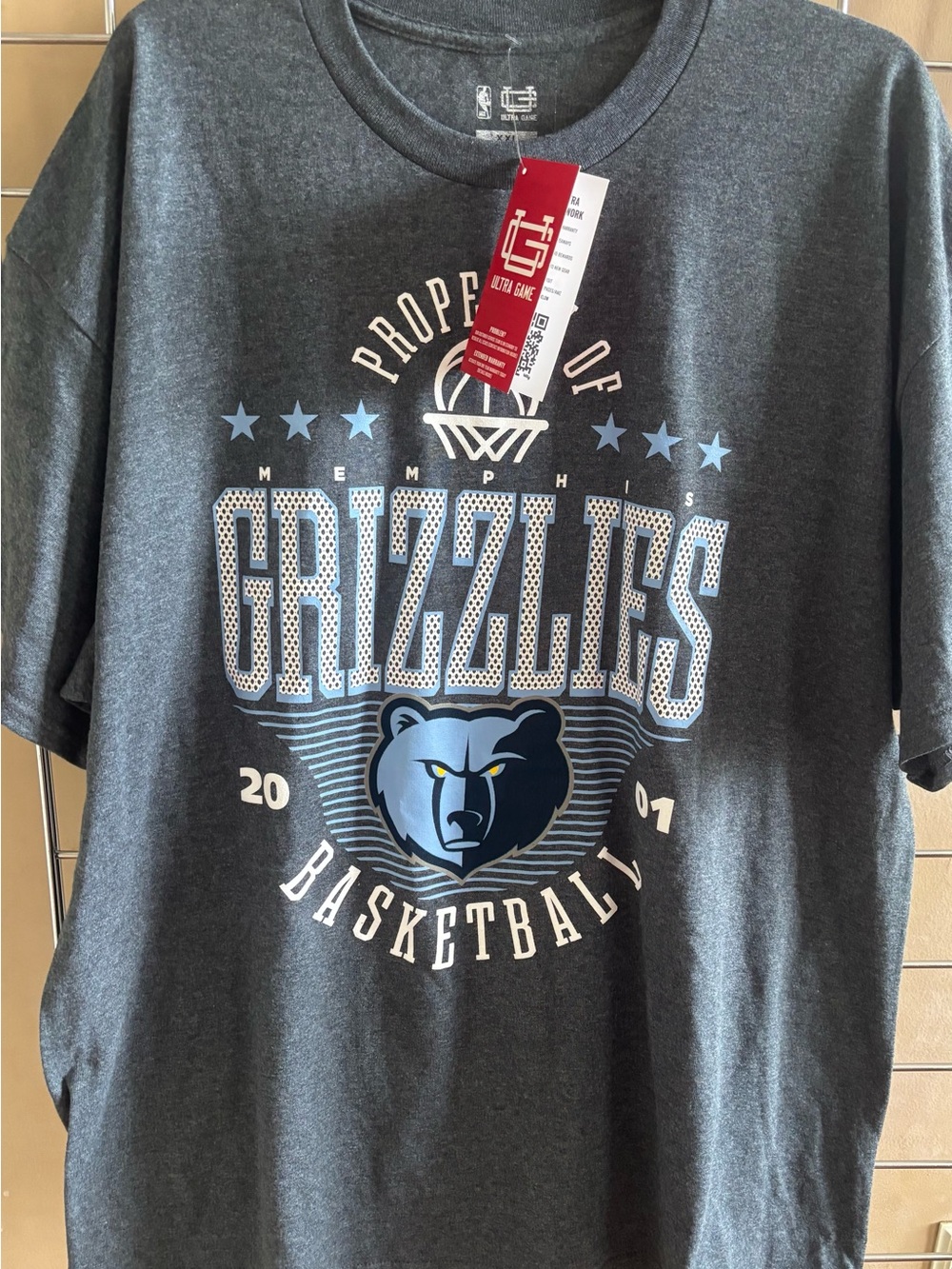 NWT Memphis Grizzlies Men’s T‑Shirt Sz XXL NBA Ultra Game